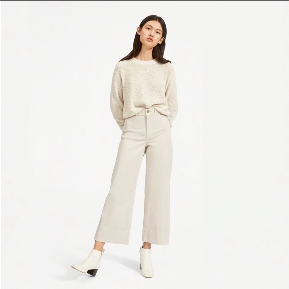 Everlane Lightweight Wide Leg Crop Chino